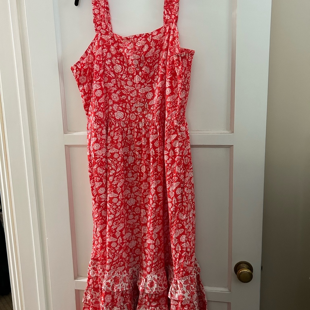 NWT Universal Thread Red Floral Maxi Dress, 1X